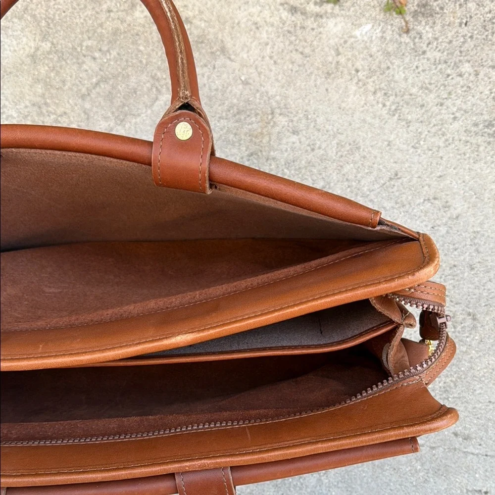 Vintage Brown Leather Briefcase